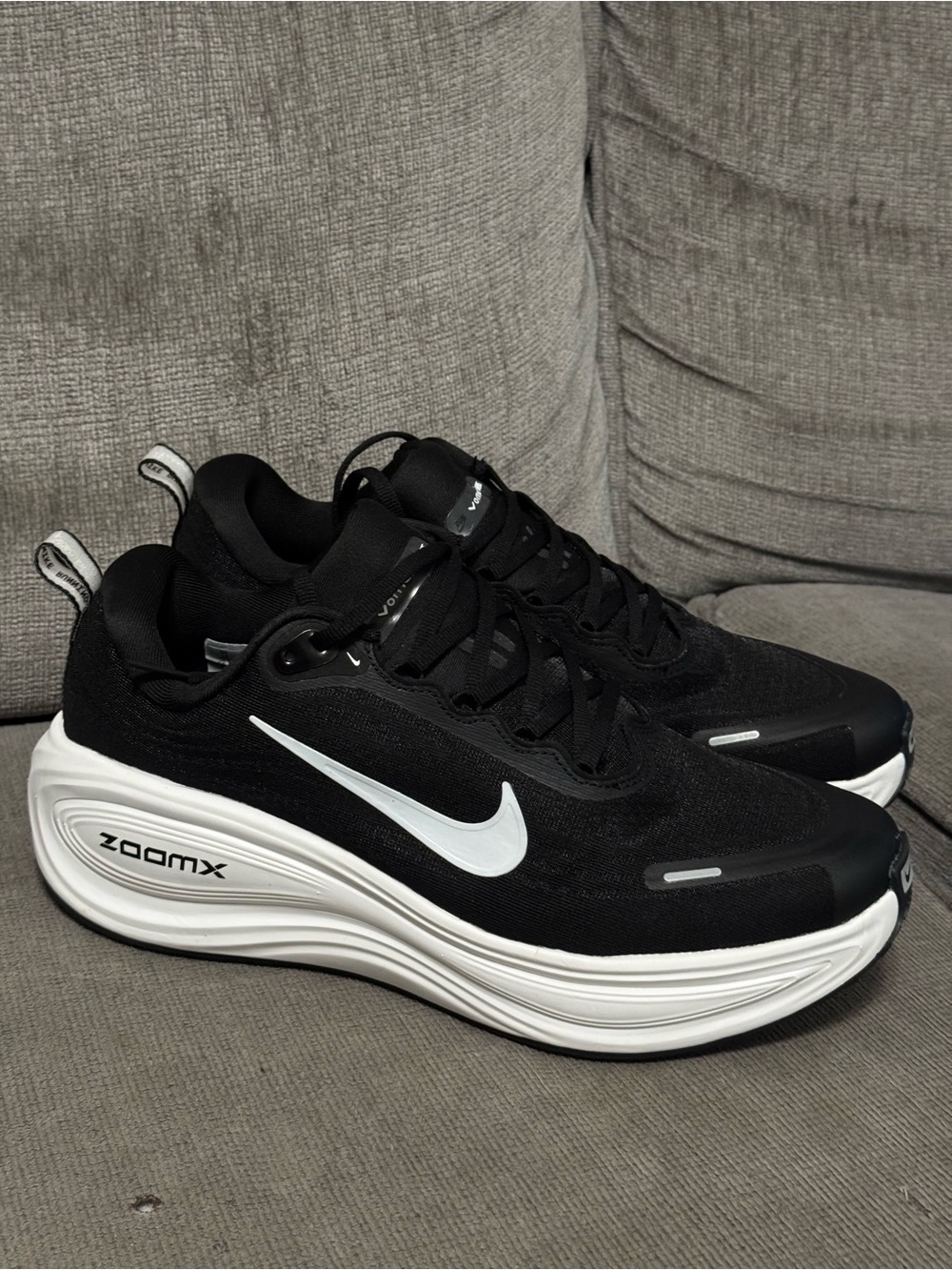 Nike Black and White ZoomX Performance Running Shoes